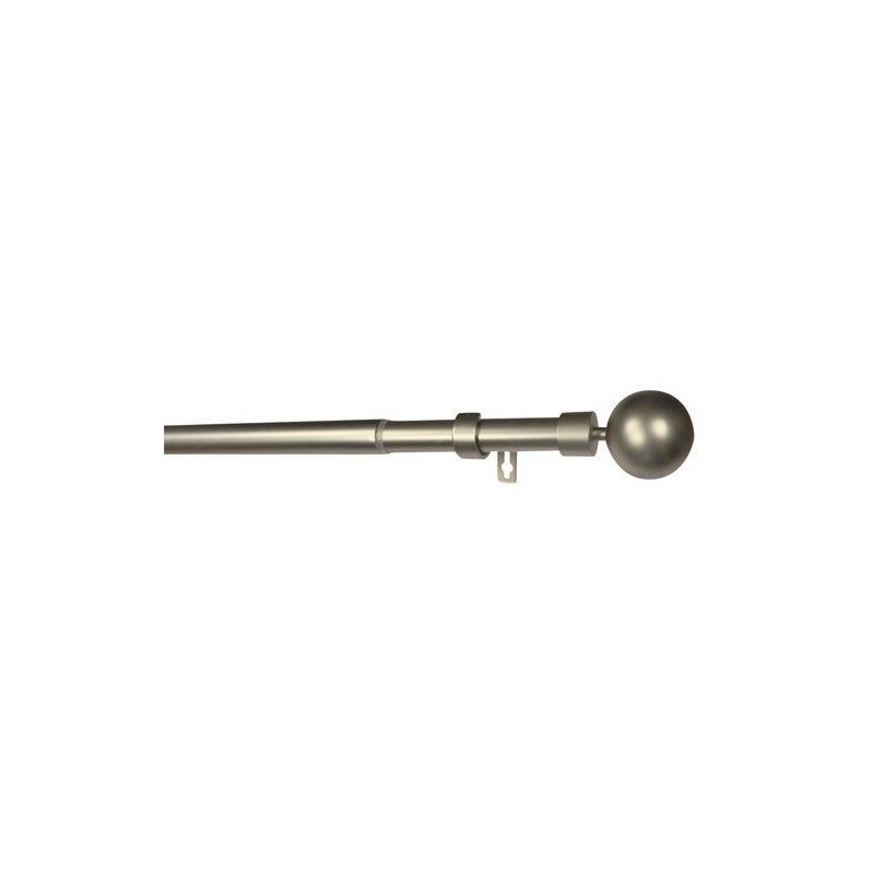 Mobois Kit Ø19/16 extensible 1m20/2m10 boule orlando nickel brosse