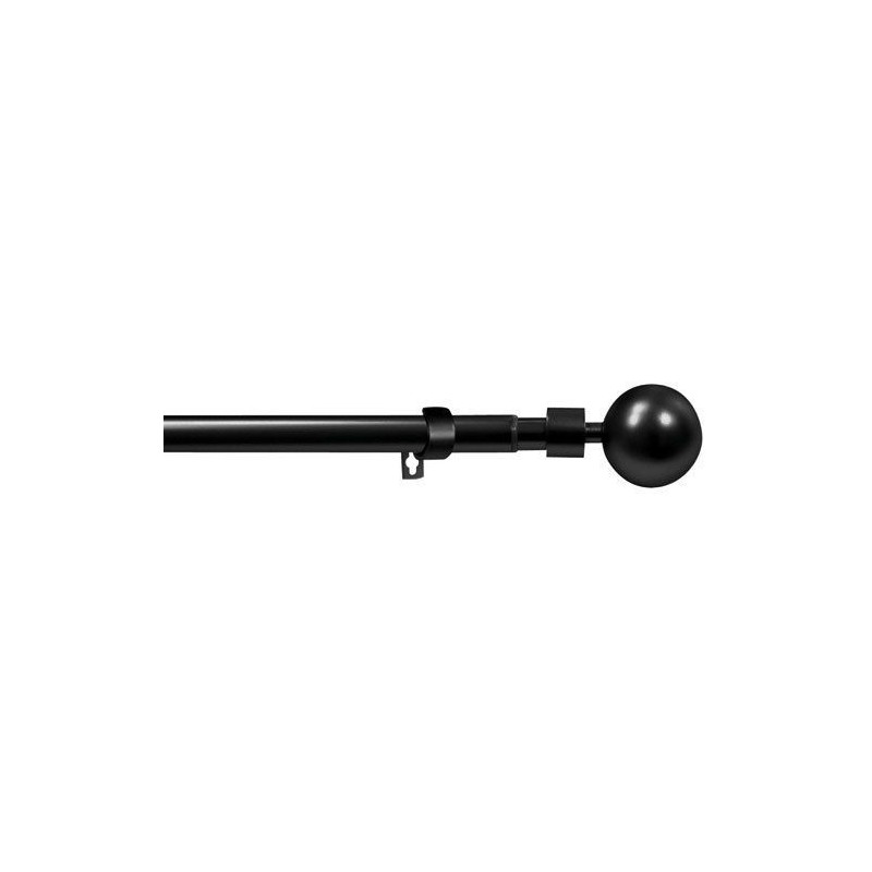 Mobois Kit Ø19/16 extensible 1m20/2m10 boule orlando noir mat