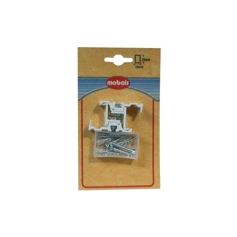 Mobois Support plafond simple blanc x2 blister