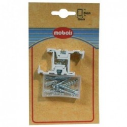 Mobois Support plafond simple blanc x2 blister - Image 2