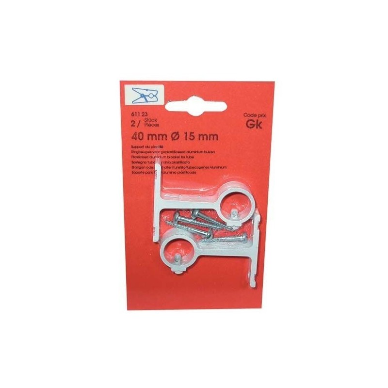 Vynex Support alu plastifié court 40mm x2