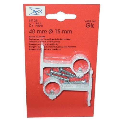 Vynex Support alu plastifié court 40mm x2