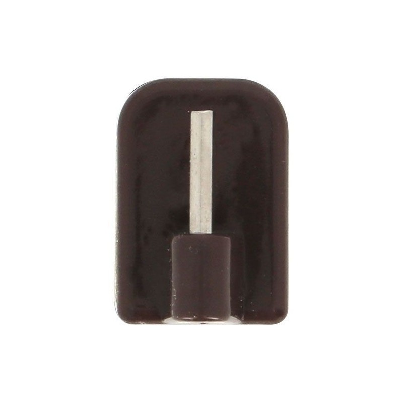 Mobois Pitons adhésifs marron blister de 4
