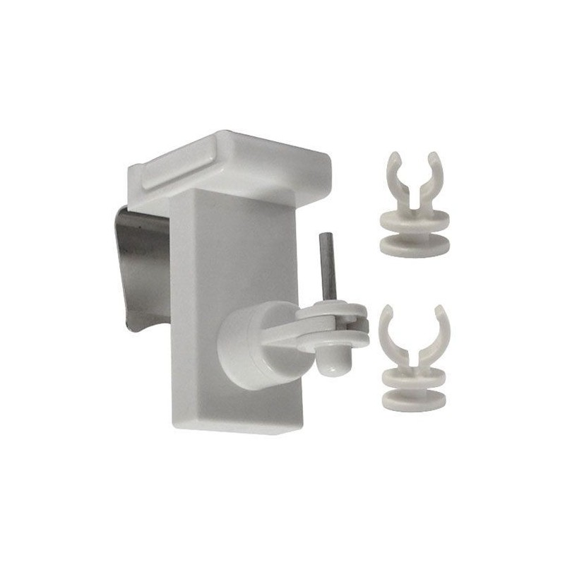 Mobois Supports clip vit 3 en 1 blanc X2