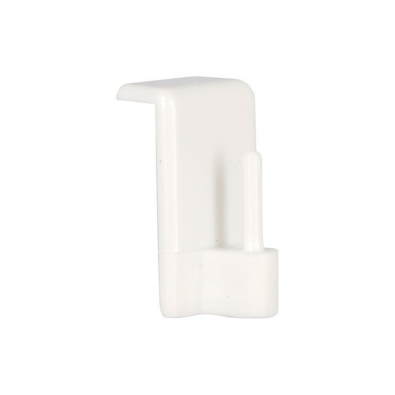 Mobois Pitons adhésifs crochet blanc blister de 4