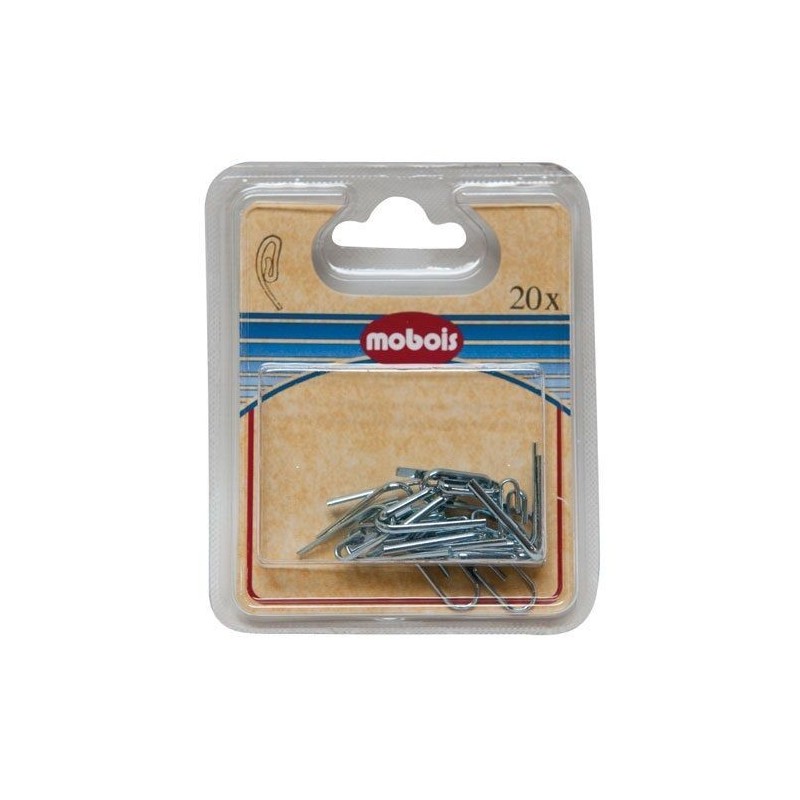 Mobois Agrafe escargot acier zingué blister