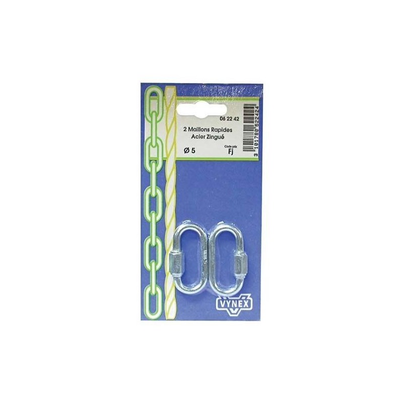 Vynex Maillon à vis d.4 mm x2 sc