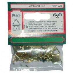 Vynex Attache tableau triangle laiton 10mm sc x16 - Image 2