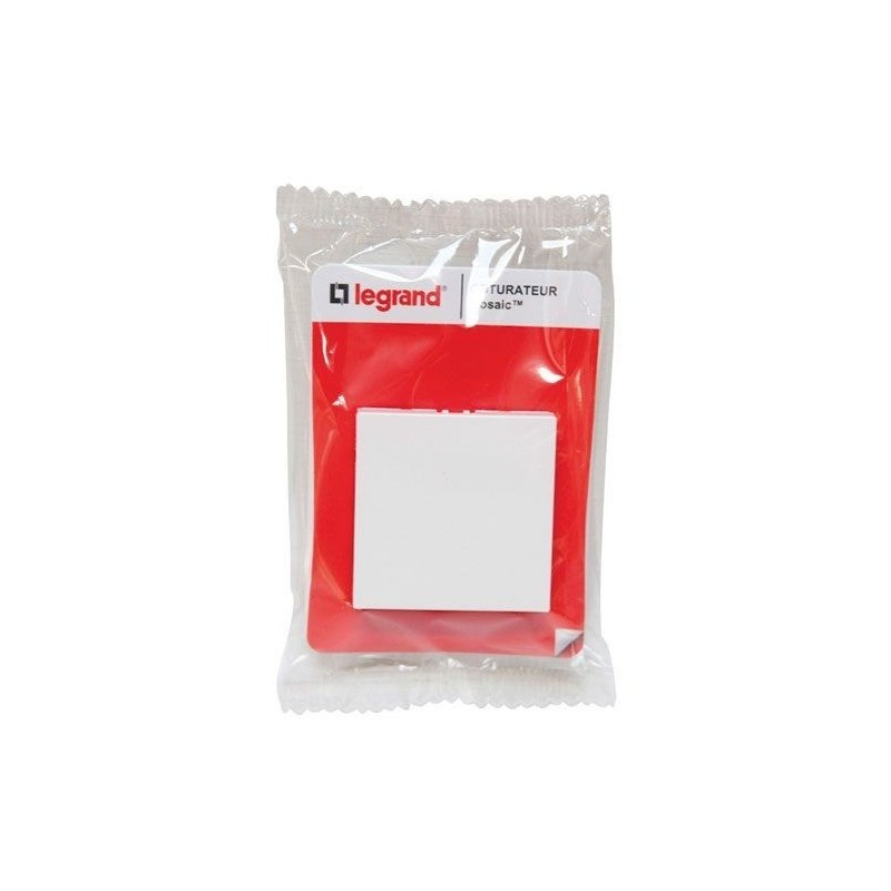 Legrand Mosaic obturateur 2 modules en sachet