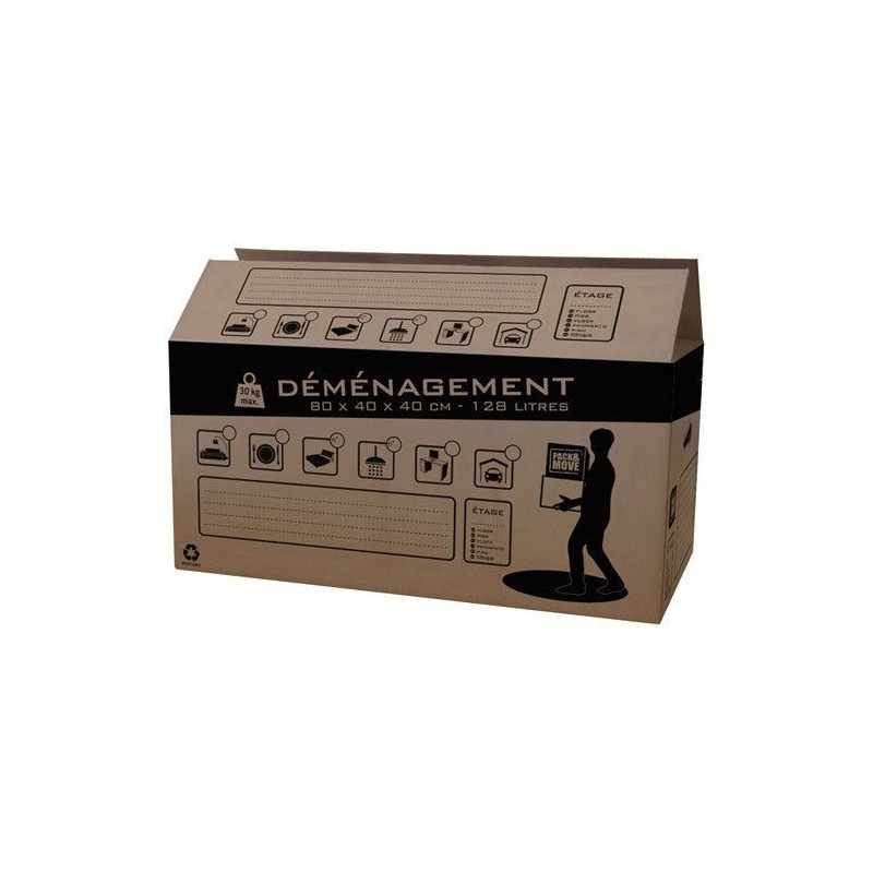 Pack & Move Carton déménagement 128L