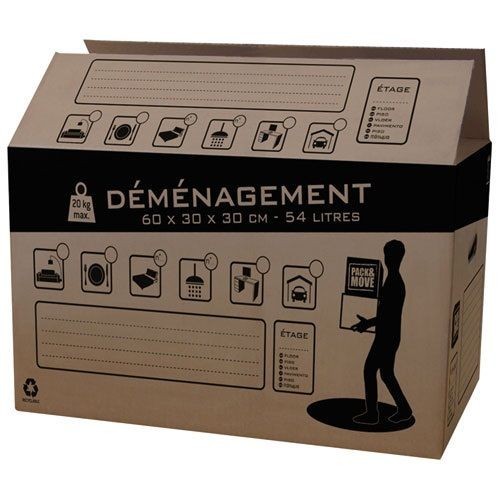 Pack & Move Carton déménagement 54L