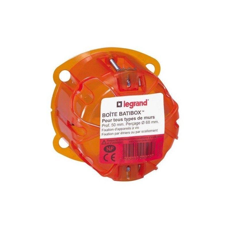 Legrand Boîte batibox multimatériaux 1p diam.67 50mm