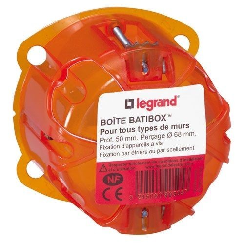 Legrand Boîte batibox multimatériaux 1p diam.67 50mm