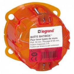 Legrand Boîte batibox multimatériaux 1p diam.67 50mm - Image 2