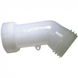 Boutte Rallonge de cuve 1000 l.coudée d.60mm plastique blanc - Image 2
