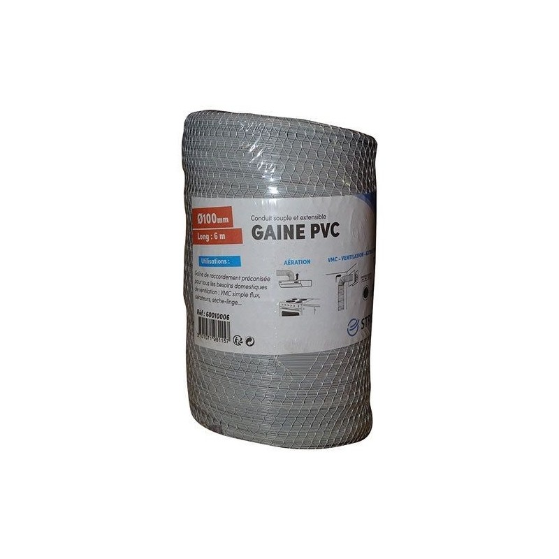 STRULIK Gaine souple pvc filet d.100mm 6ml