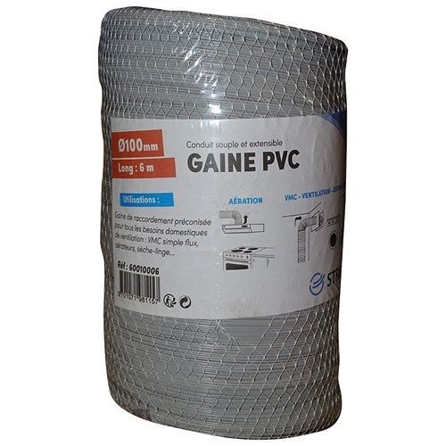 STRULIK Gaine souple pvc filet d.100mm 6ml