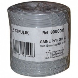 STRULIK Gaine souple pvc filet d.80mm 3ml - Image 2