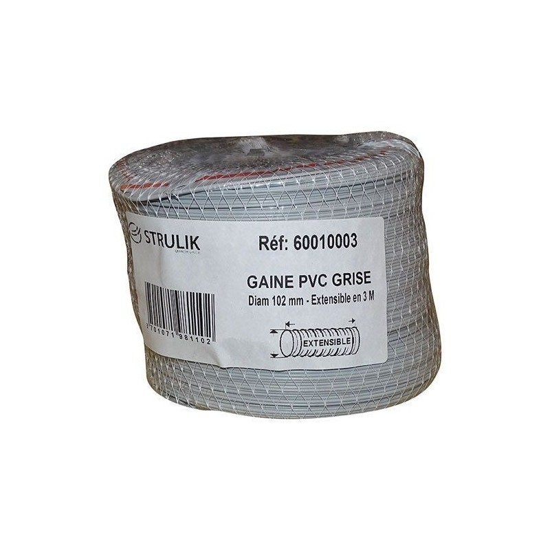 STRULIK Gaine souple pvc filet d.100mm 3ml