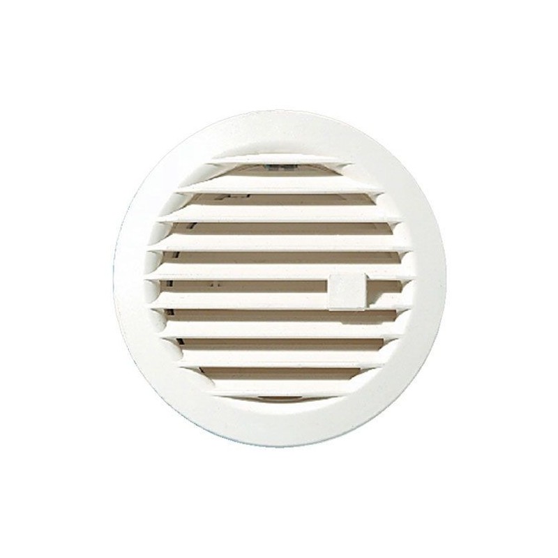 Autogyre Grille ronde réglable.à clipser 0-48cm² d.97mm blanc