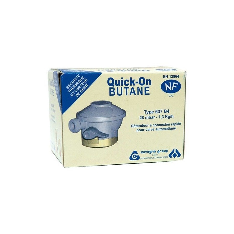 FAVEX Détendeur butane quick on pour valve 27mm 637.5709