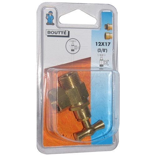 Boutte Robinet chasse 12x17 brut équerre sur carte