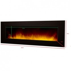 Chemin'Arte Cheminée decorative design Volcano 5XL 182 cm - Image 3
