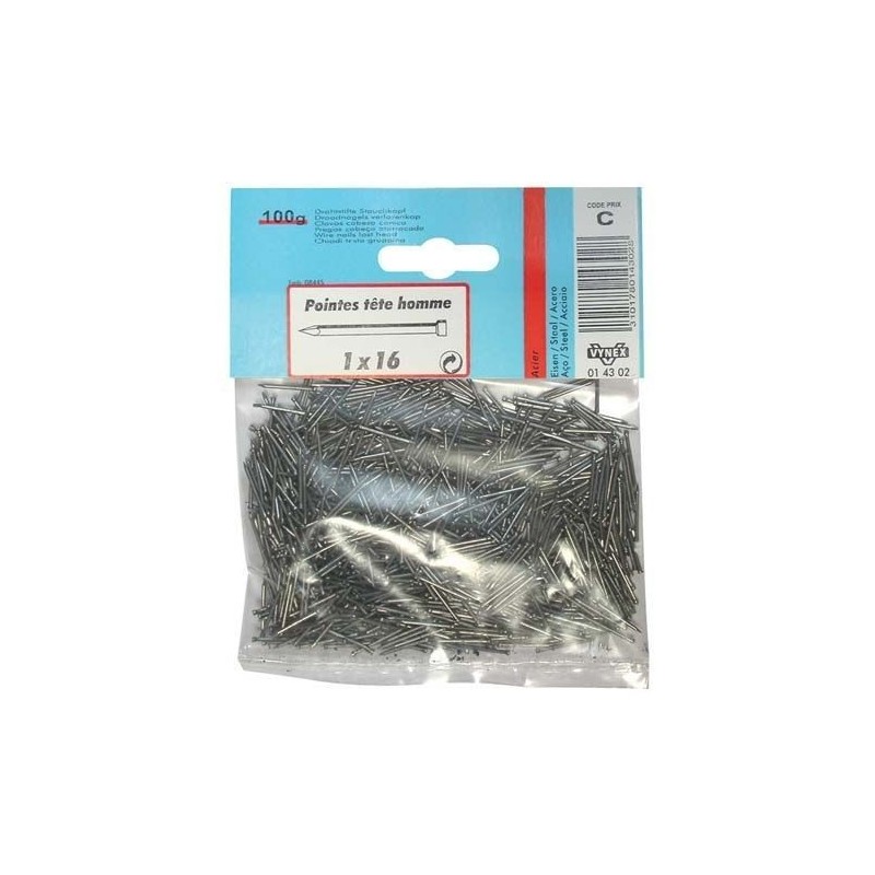Vynex Pointe TH acier 1.0x16 100g