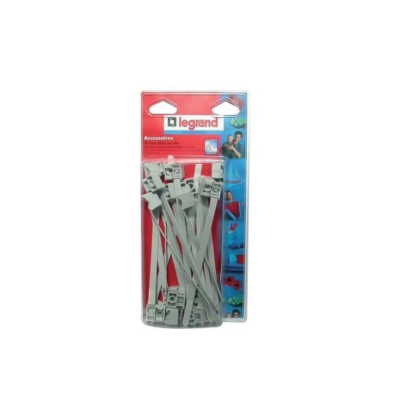 Legrand Collier à embase fixe tube et cables sachet 20 pièces