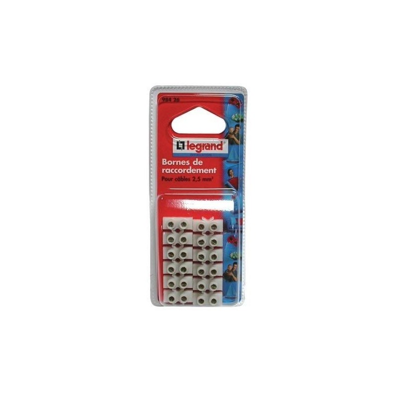 Legrand Barrette raccord 6mm2 nylbloc blanc blister