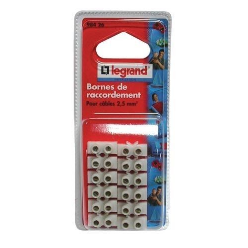 Legrand Barrette raccord 6mm2 nylbloc blanc blister