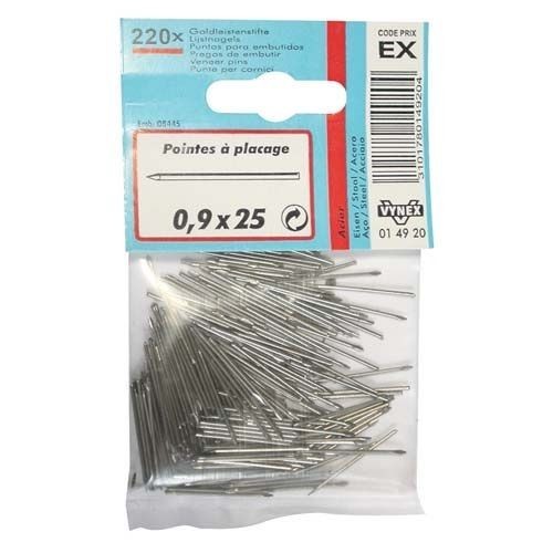 Vynex Pointe placage acier 0.9x35 x220p en blister