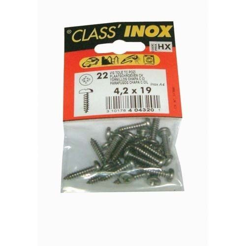Vynex Vis tôle tc pozi inox 3.9x25 x18