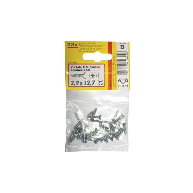 Vynex Vis tôle tfb parker 4.85x38 x8