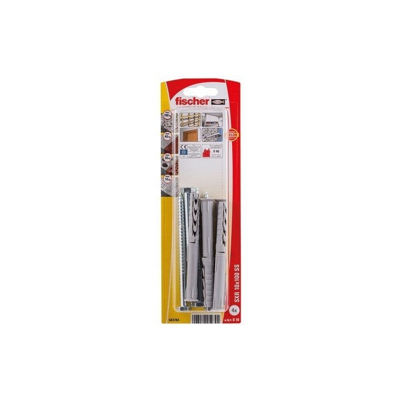 Fischer Cheville rallongee sxr 10x100 ss blister de 4