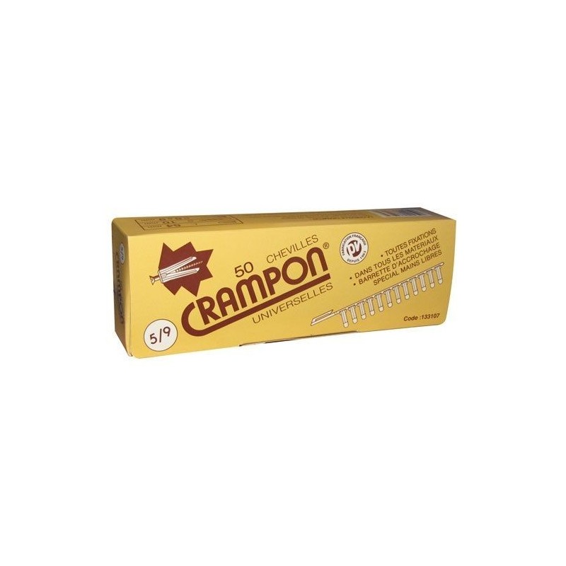 Crampon Cheville crampon 5/9 boîte de 50