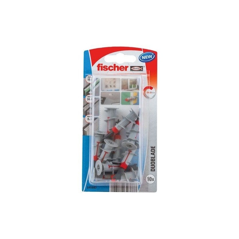 Fischer Cheville autoforeuse duoblade blister de 10