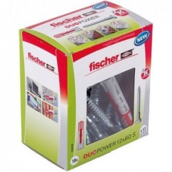 FISCHER FIXATION Cheville Duopower 12x60 avec vis X10 pièces - Image 2