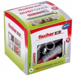 FISCHER FIXATION Cheville Duopower 14x70 avec vis x8 pièces - Image 2