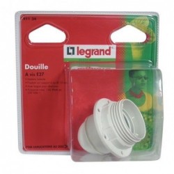 Douille E27+bague plastique...
