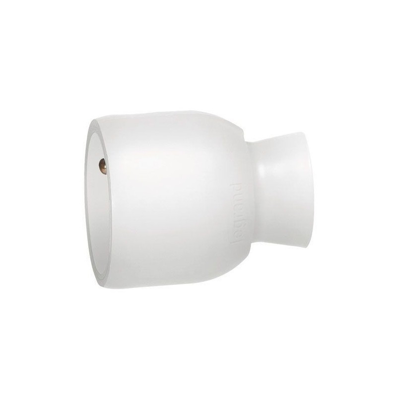 Legrand Fiche femelle 2p+t sortie droite blanc sc