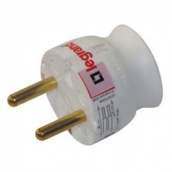 Legrand Fiche mâle 2p 16a extra plat blanc vrac - Image 2