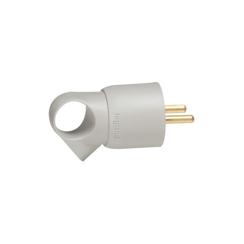 Legrand Fiche mâle 2p+t annela gris vrac