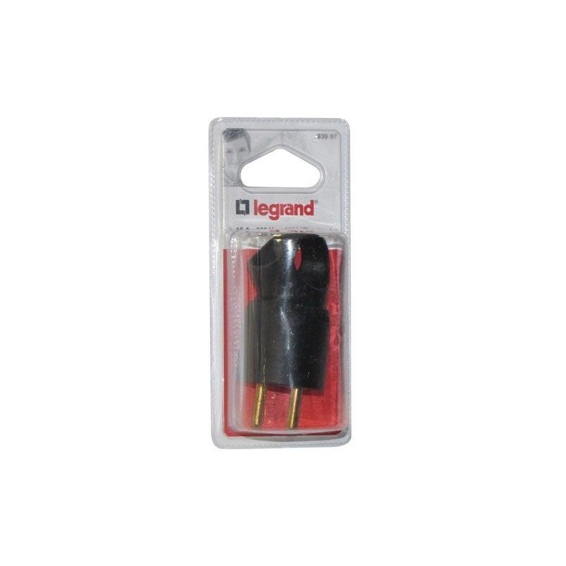 Legrand Fiche mâle 2p+t annela noir blister