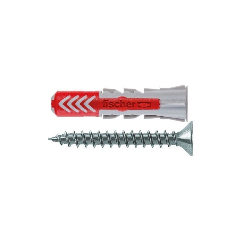 FISCHER FIXATION Cheville Duopower 6x30 avec vis boîte de 50 pièces