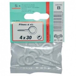 Vynex Piton à vis rilsanisé blanc 3.5x20 sc x7 - Image 2
