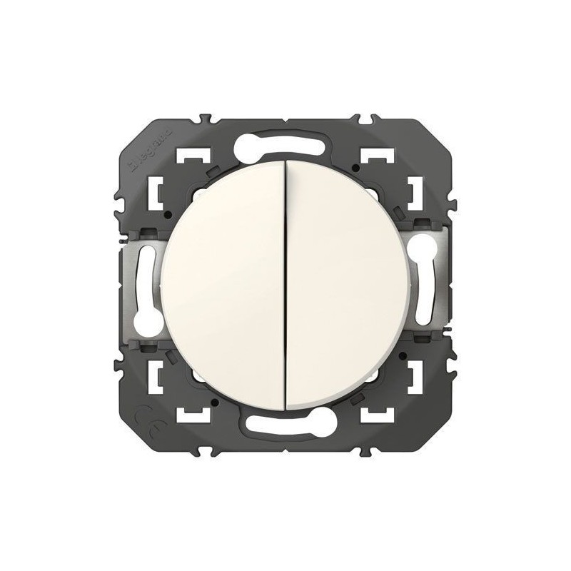 Legrand Double va-et-vient 10a blanc Dooxie
