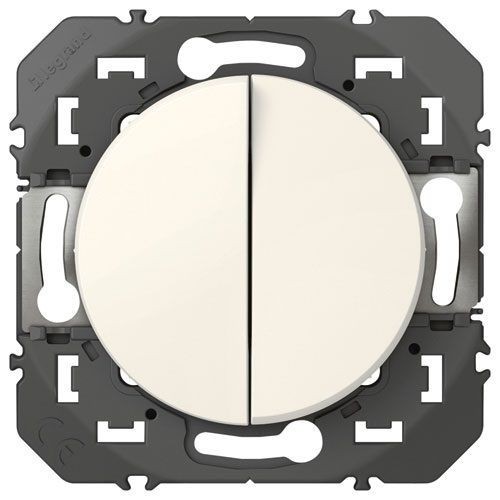 Legrand Double va-et-vient 10a blanc Dooxie