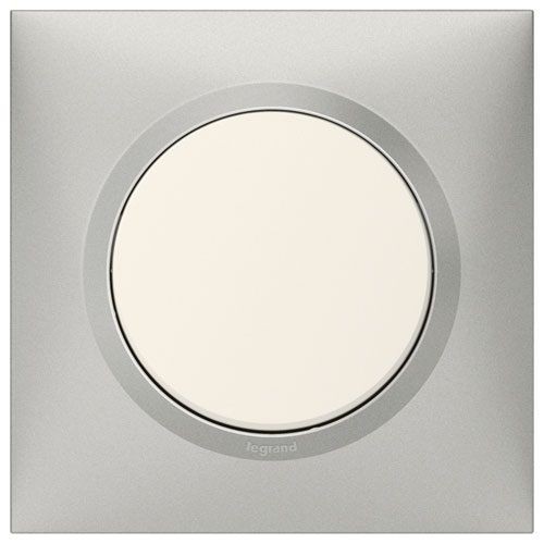 Legrand Plaque 1P aluminium Dooxie