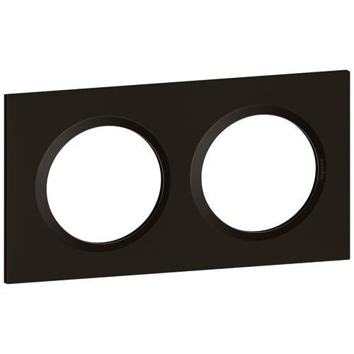 Legrand Plaque 2P noir velour Dooxie